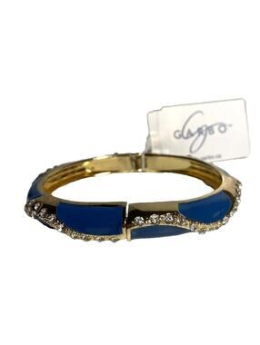 Women's Blue/Gold Jewelled Bracelet Costume